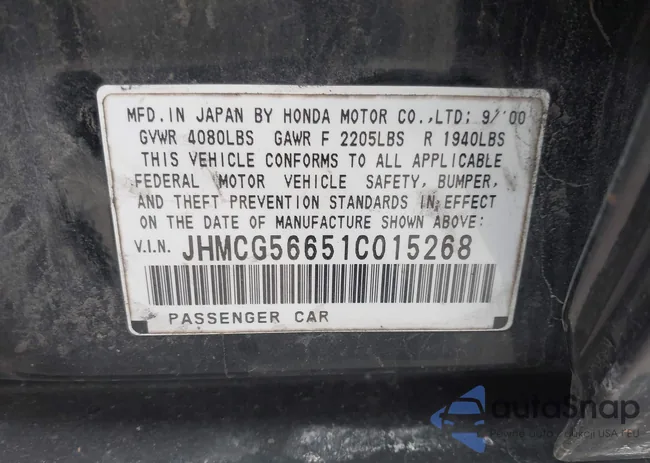 JHMCG56651C015268: 43868392