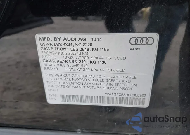 WA1GFCFS9FR005932: 43868451