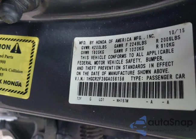 1HGCR2F38GA056158: 43867521