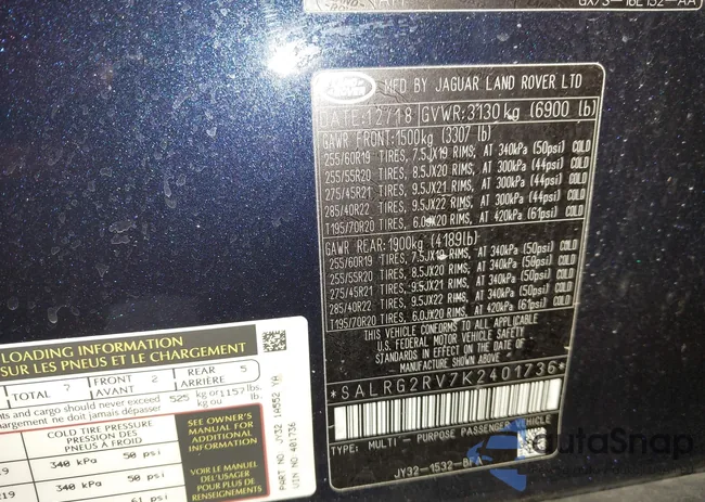 SALRG2RV7K2401736: 43867541