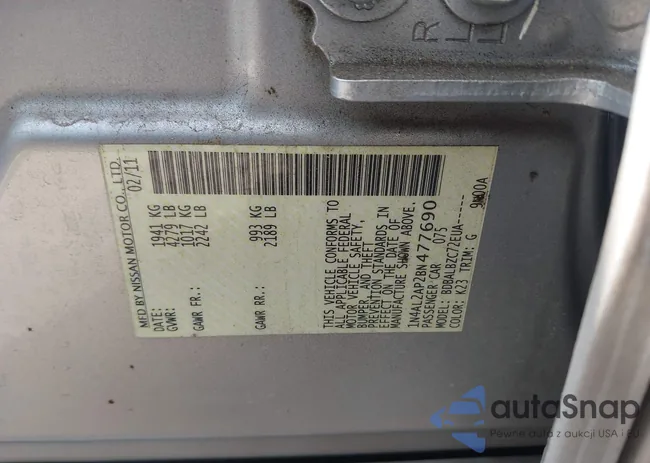 1N4AL2AP2BN477690: 43867553