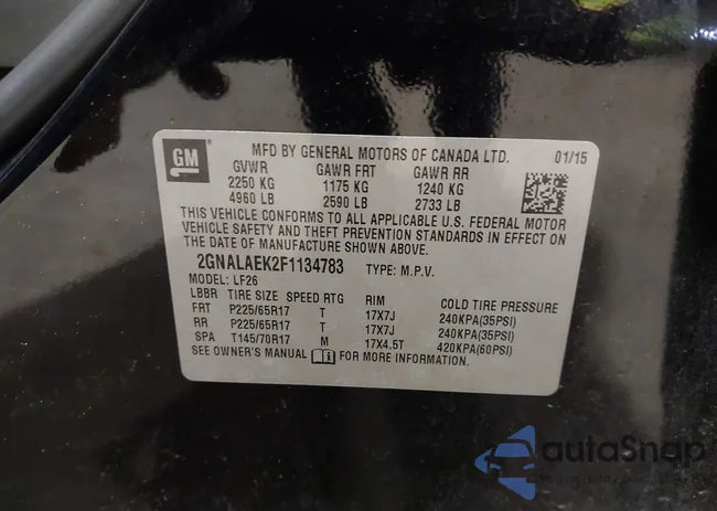 2GNALAEK2F1134783: 43867716