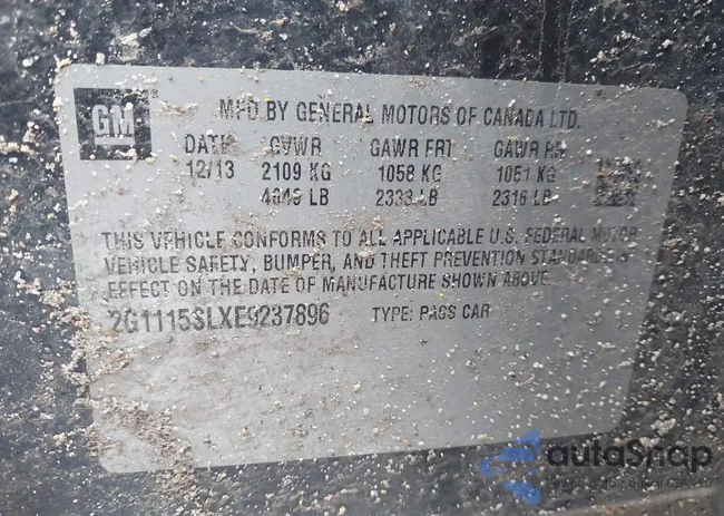 2G1115SLXE9237896: 43867769