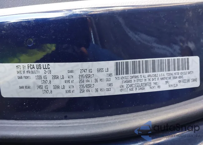 2C4RC1EG3JR230729: 43868898