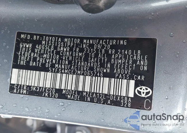 5YFS4MCE2MP065746: 43868965