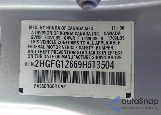 2HGFG12669H513504: 43869035