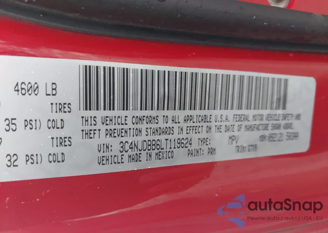 3C4NJDBB6LT119624: 43869084