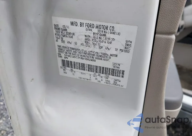 1FMCU0C76BKB82459: 43869132