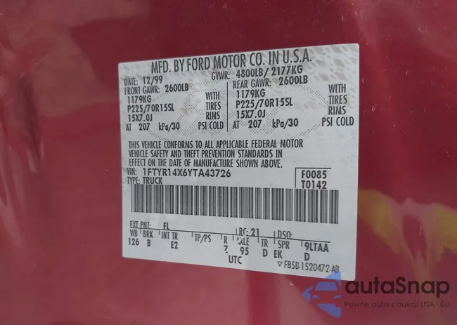 1FTYR14X6YTA43726: 43869168