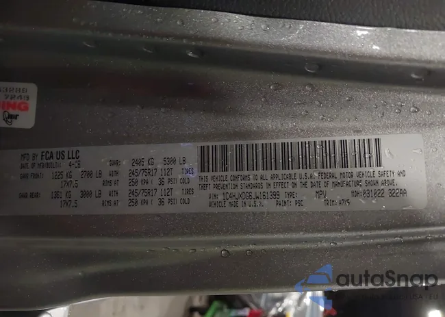 1C4HJXDG6JW161399: 43869215