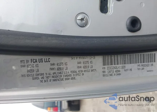 2C3CDZAG6LH113229: 43869293