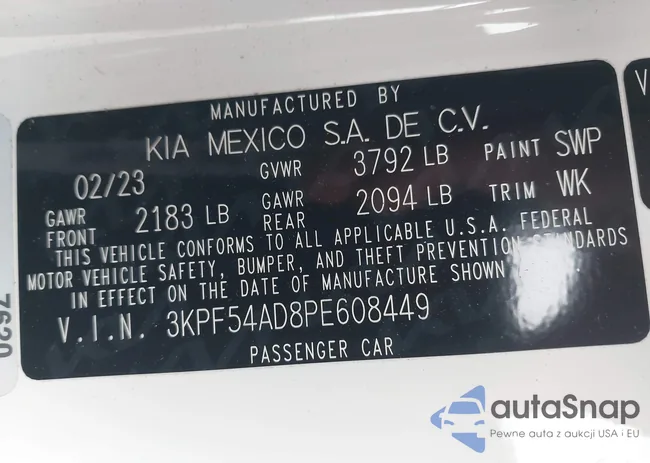 3KPF54AD8PE608449: 43869318