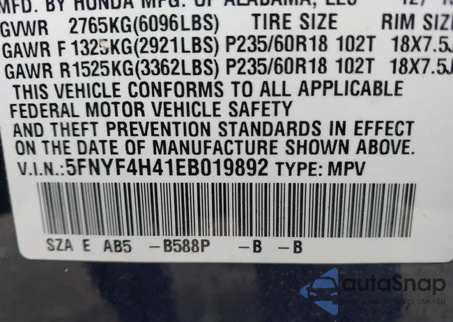 5FNYF4H41EB019892: 43869445