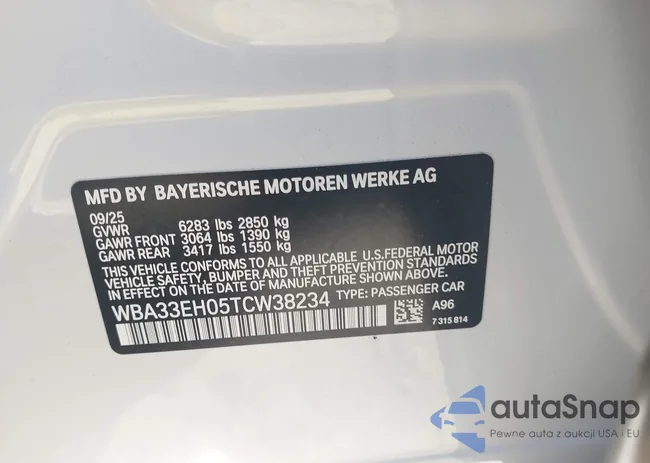 WBA33EH05TCW38234: 43868471