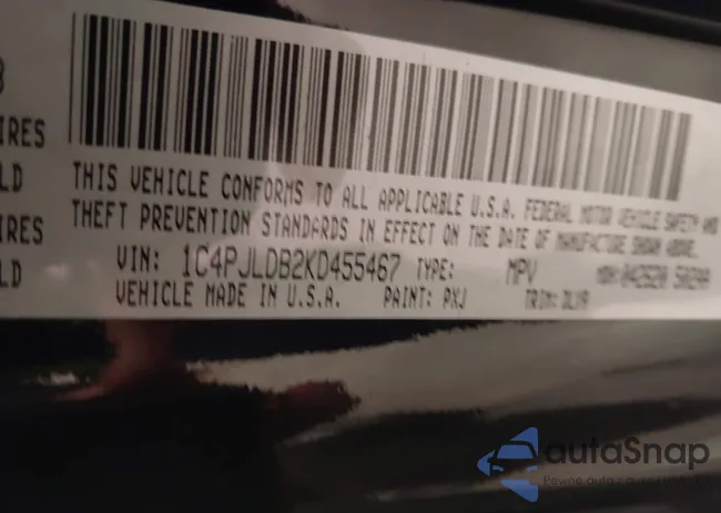 1C4PJLDB2KD455467: 43869908