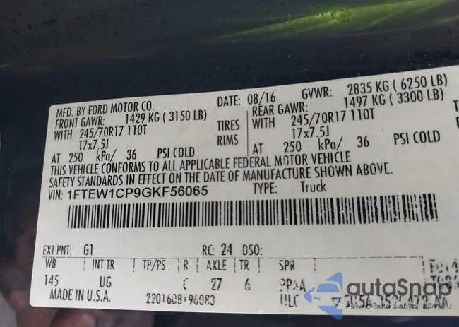 1FTEW1CP9GKF56065: 43869986