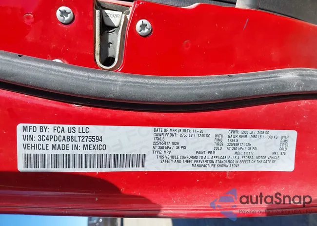 3C4PDCAB8LT275594: 43870277