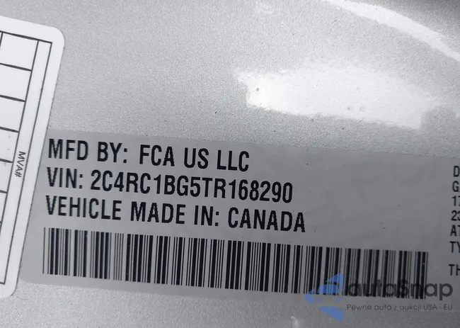 2C4RC1BG5TR168290: 43870410