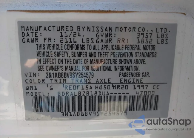 3N1AB8BV9SY254579: 43869598