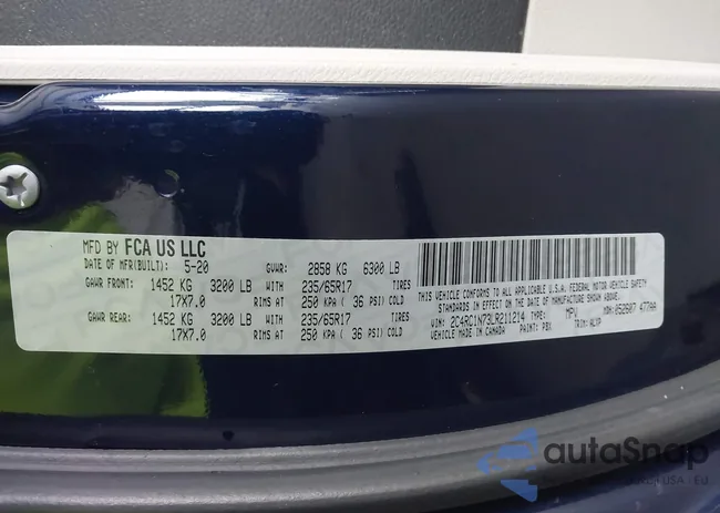 2C4RC1N73LR211214: 43869604