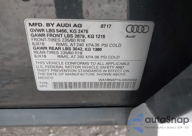 WA1BNAFY4J2029353: 43869771