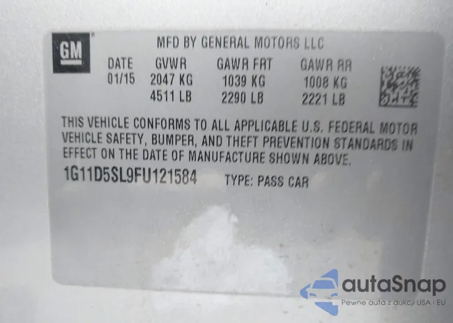 1G11D5SL9FU121584: 43869828