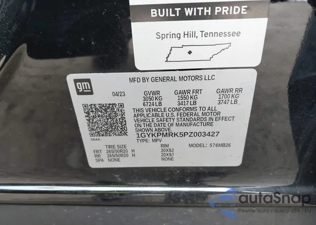 1GYKPMRK5PZ003427: 43870948