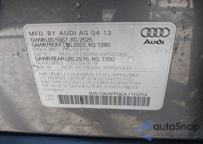 WA1DKAFP0CA110254: 43871202