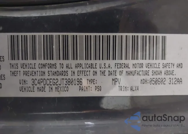 3C4PDCEG2JT380196: 43870844