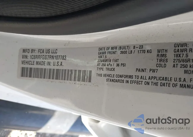 1C6RRFGG7RN107783: 43872005