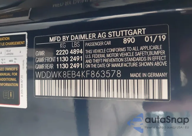 WDDWK8EB4KF863578: 43872194