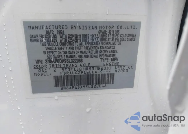 3N8AP6DA9SL322068: 43872215