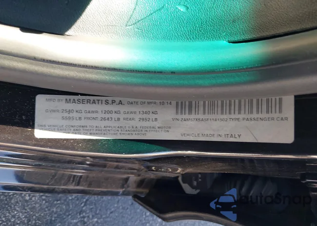 ZAM57XSA5F1141502: 43872353