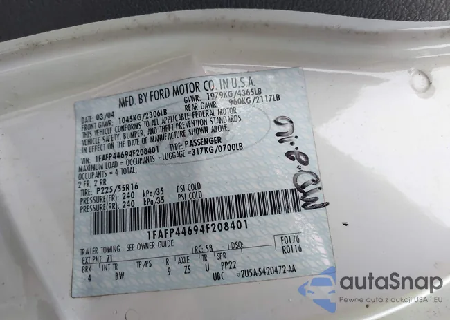 1FAFP44694F208401: 43871483