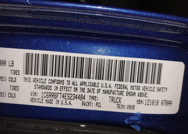 1C6RR6FT4ES234484: 43871486