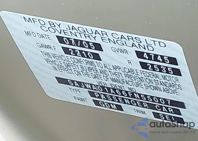 SAJWA01A66FN55007: 43871519