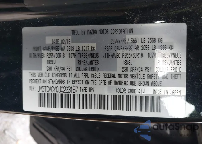 JM3TCACY0J0223157: 43871787