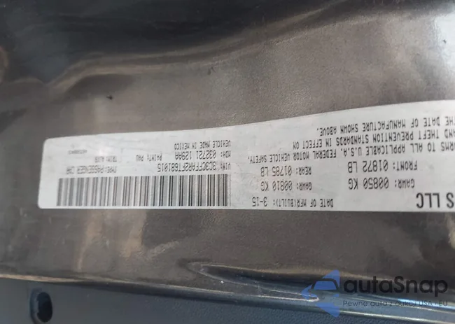 3C3CFFAR2FT681015: 43871819