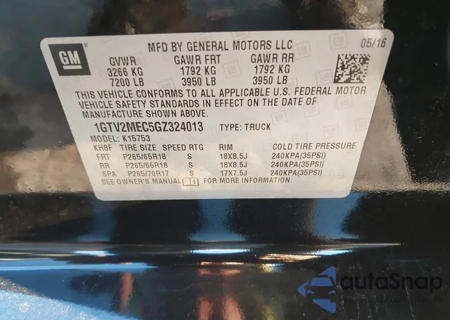 1GTV2MEC5GZ324013: 43872974