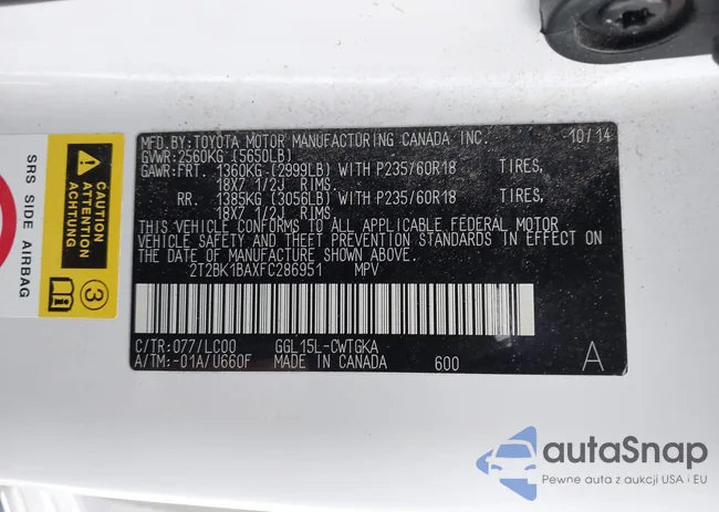 2T2BK1BAXFC286951: 43873051