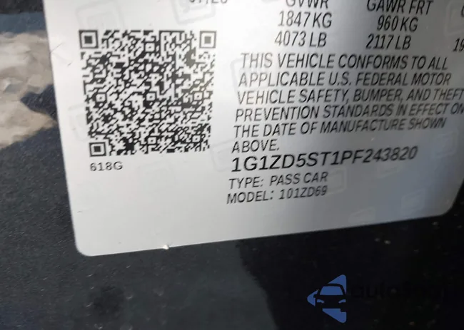 1G1ZD5ST1PF243820: 43873271