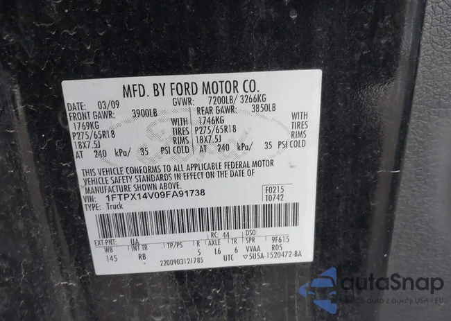 1FTPX14V09FA91738: 43873394