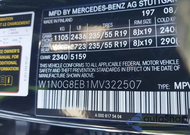 W1N0G8EB1MV322507: 43873431