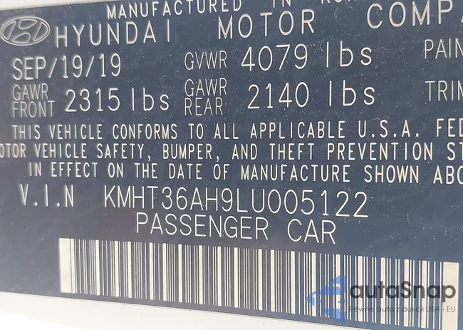 KMHT36AH9LU005122: 43872492