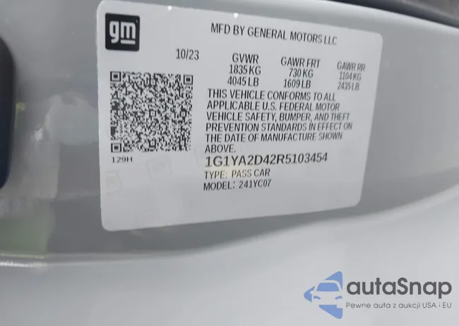 1G1YA2D42R5103454: 43872652