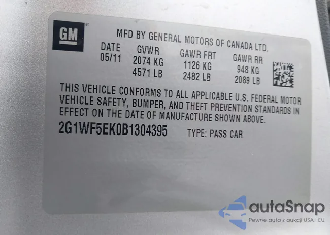 2G1WF5EK0B1304395: 43872856