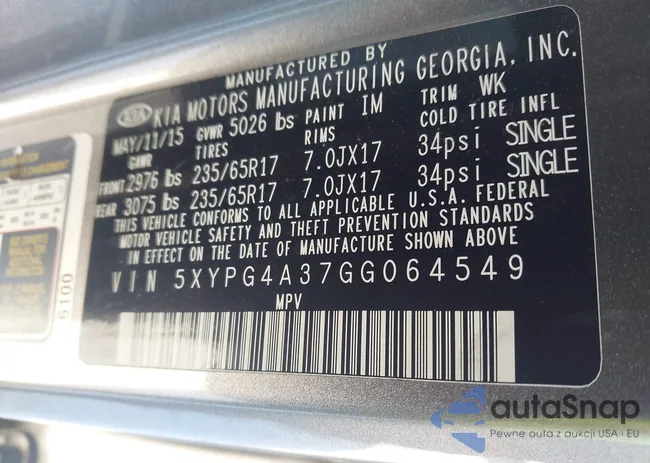 5XYPG4A37GG064549: 43873878