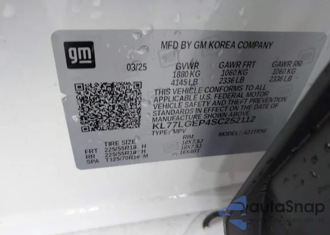 KL77LGEP4SC252112: 43873889