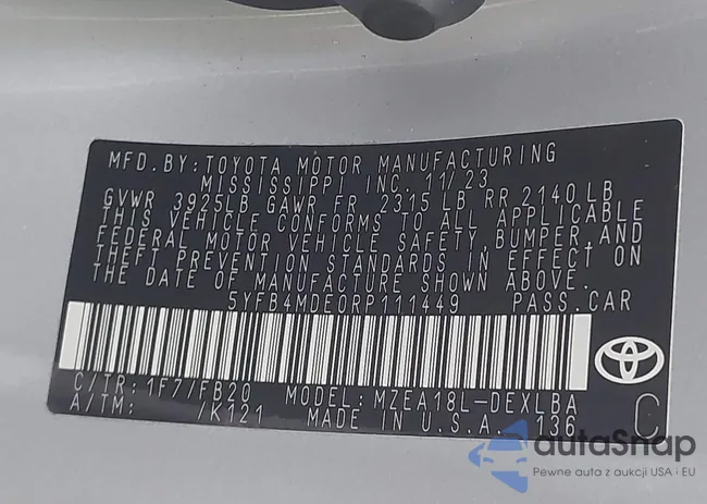 5YFB4MDE0RP111449: 43874230