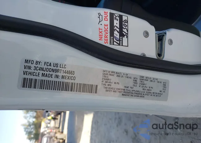 3C4NJDDN9RT144663: 43874252